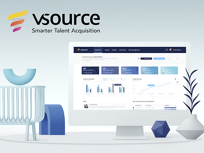VSource - AI-Powered Candidate Sourcing Platform design ui uiux usability testing user inteface user research ux ux design web web app design