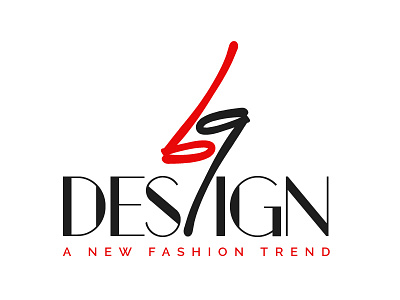 69 Design black red conceptual creative fashion logo