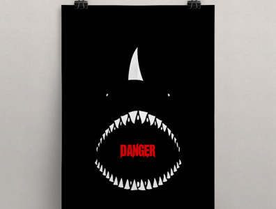 Danger conceptual creative poster