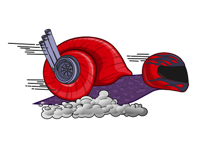 The high-speed turbo snail rushes towards its target, defeating