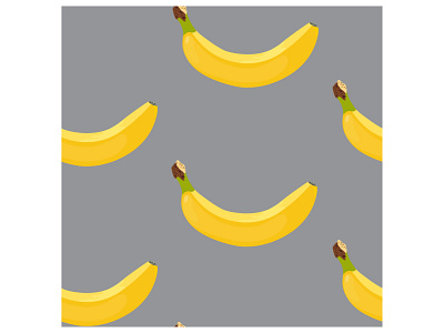 Yellow bananas on gray background