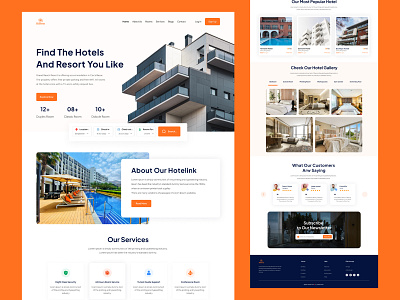 Hotel & Resort Landing Page Design