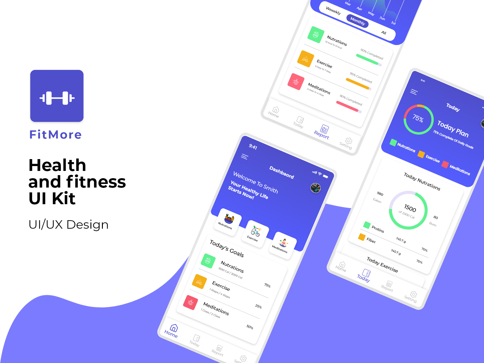 fitmore Health & Fitness App by Sapphire Software Solutions on Dribbble