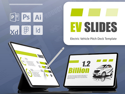 Electric Vehicle Pitch Deck Presentation Template