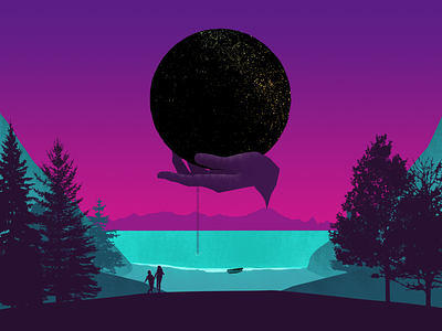 Portal animation art direction design illustration landscapes motion silhouettes textures