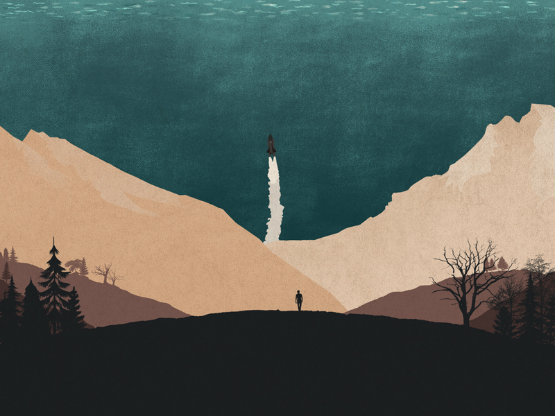 We Lost The Sea - Departure Songs music design illustration art direction