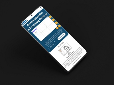 Website on mobile UI ui ux web design