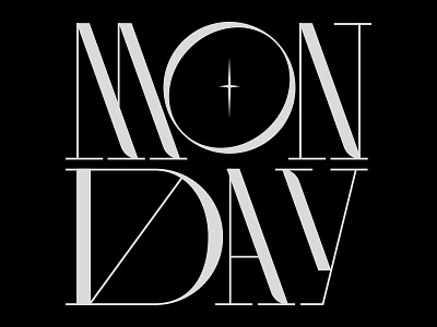 Yesterday was monday brand design display logo logotype minimalist type typography vector