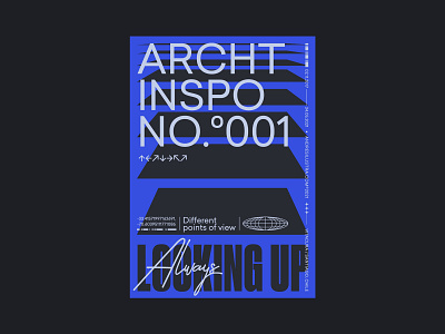 Archt Inspo No°001 architecture archt design fonts graphic design inspiration poster poster design posters type typography vector