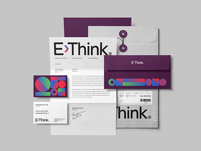 E-Think Brand Identity Design brand branding color design full branding graphic design identity logo logotype stationery type vector visual identity