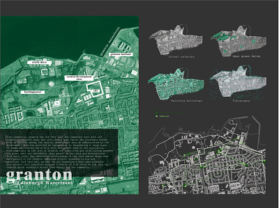 Granton Ediburgh Site Analysis architecture design illustration map mapping