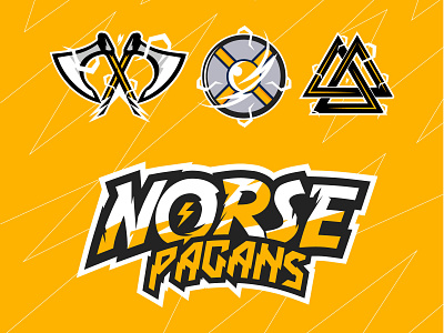 Norse Pagans - alternative designs esports esports logo gaming logo logos mascot norse vector viking viking logo vikings