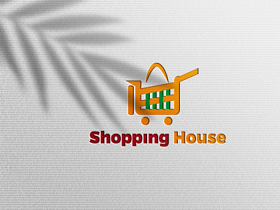 shopping house logo branding business logo creative logo custom logo graphics design