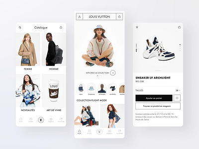 Clothing e-commerce app app design appdesign e commerce fashion ui