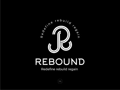 Rebound logo branding design flat icon logo minimal typography