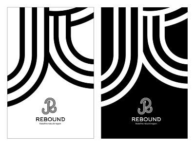 Rebound logo art branding design flat graphic design icon illustration logo minimal typography
