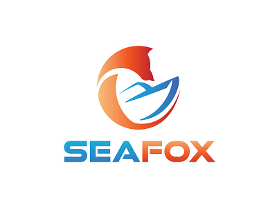 SEA FOX art branding flat graphic design graphic designer icon illustration logo logo design minimal vector