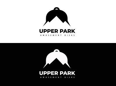 UPPER PARK_AMUSEMENT DISKS art branding flat graphic design graphic designer icon illustration logo design minimal typography vector