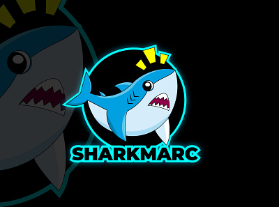 SHARK MARC (Gaming Logo) branding gaming gaming logo graphic design logo logofolio 2021 twitch logo