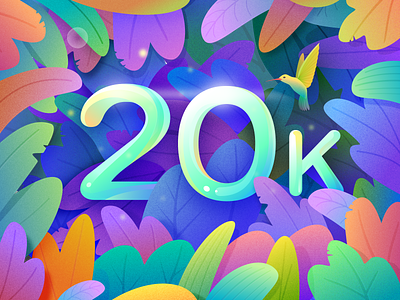 B&B 20000+ Fans - Thanks! 20k bb color congratulations illustration team