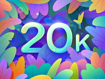 B&B 20000+ Fans - Thanks! 20k bb color congratulations illustration team