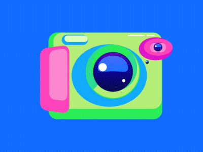 Polaroid Loop after effects animation camera colorful infinite loop neon polaroid