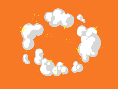 POOF! 2d animation cloud frame fx photoshop poof smoke twinkle