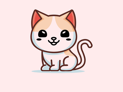 cat animation design icon logo