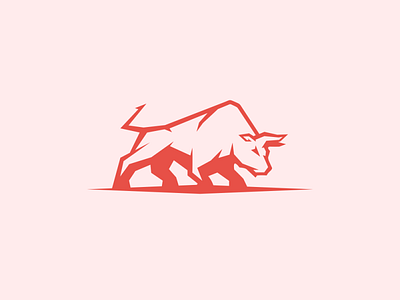 bull animation design logo