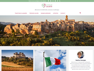 Blog Design "L'Italie Secrète" blog design ui ux website