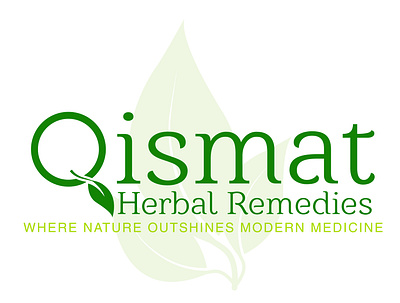 Qismat Herbal Remedies logo design herbal icon logo remedies