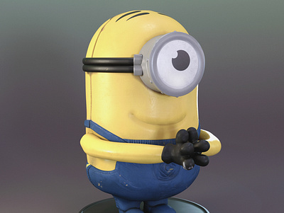 Used McDonald's Minion Toy | 3D project 3d character graphic design modeling