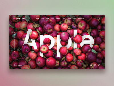 Organic Apples | Concept design behance branding ecommerce graphic design web web design