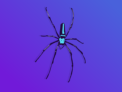 Spider design flat graphic illustration spider vector vectors