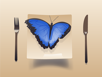 Breakfast butterfly colors concept contrast design gradient graphic illustration vector vectors