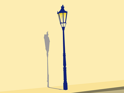 Street light bold contrast design flat graphic illustration light street vector vectors