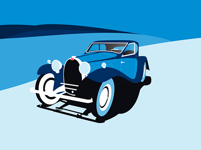 Bluegatti bold bugatti car colors concept contrast gradient graphic illustration illustrator vector vectors