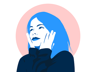 Björk bjork illustration music vector