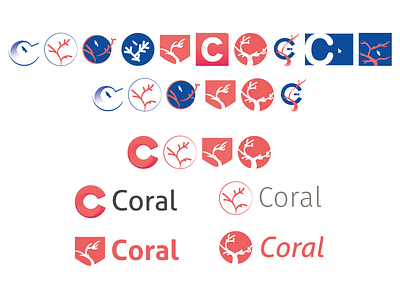 Coral Logo exploration exploration logo