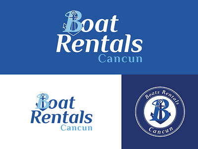 Boats Rentals Cancun boats logo logodesign marine