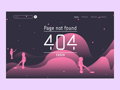 404 error Page 3d illustration 404 404page animation colors design error error page illustration landing minimal motion page ui ux web website