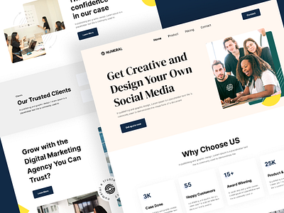 Creative Design Agency Landing Page Website
