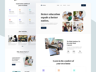 Online education Landing Page