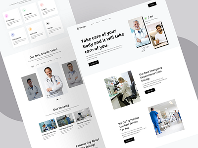 Medical Landing Page appointment book appointment clean clinic doctor doctor appointment find doctor health healthcare landing page medic medical medical app medicine ui uidesign uiux web web app website