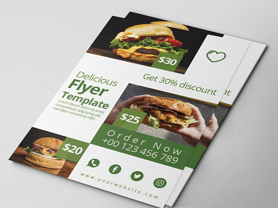 Food Flyer Template sandwich