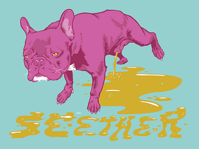 Seether Promo Poster dog illustration poster