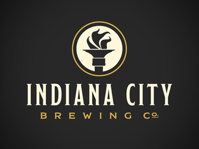 Indiana City Brewing New Logo beer branding brewing logo