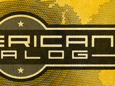 American Analog Detail zoom branding halftones logo soundwaves