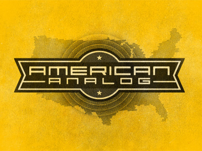 American Analog branding icon logo texture