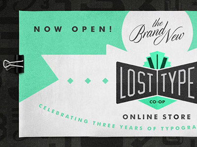 New Lost Type Store Header